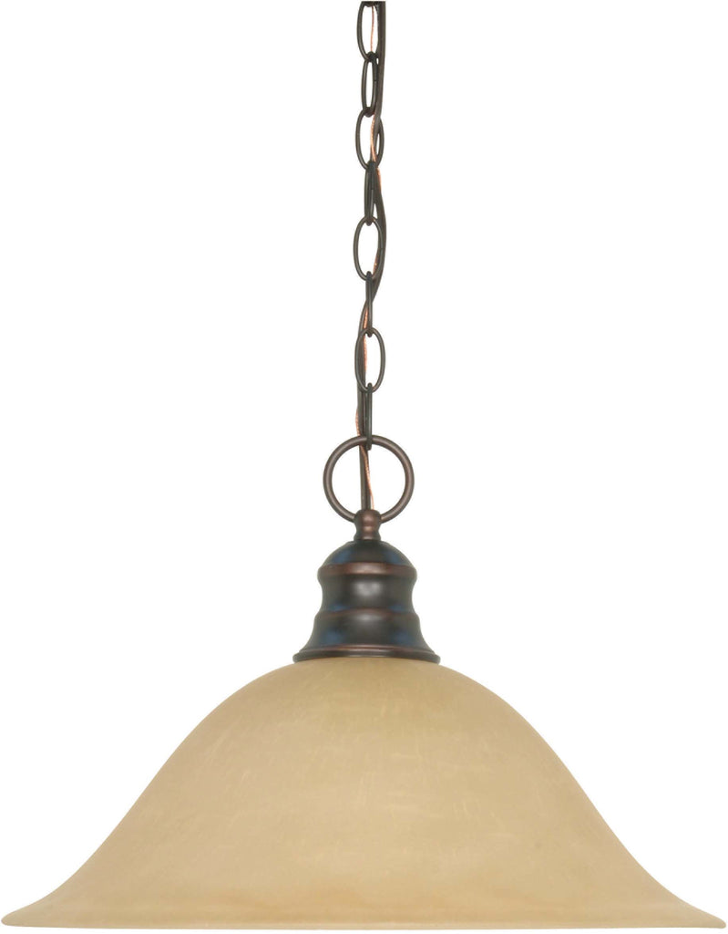 Nuvo 1 Light 16 inch Pendant w/ Champagne Linen Washed Glass