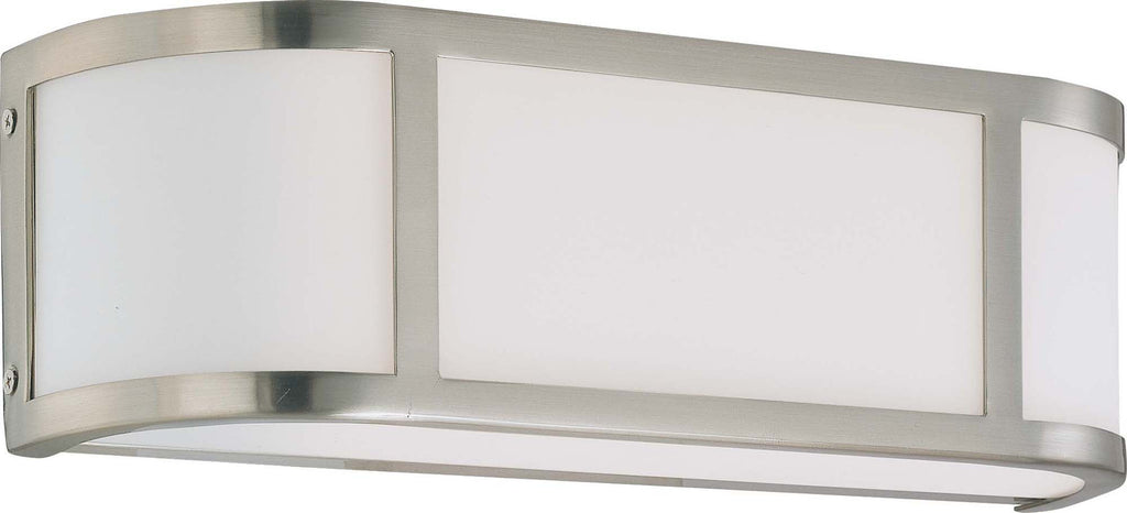 Nuvo Odeon - 2 Light Wall Sconce w/ Satin White Glass