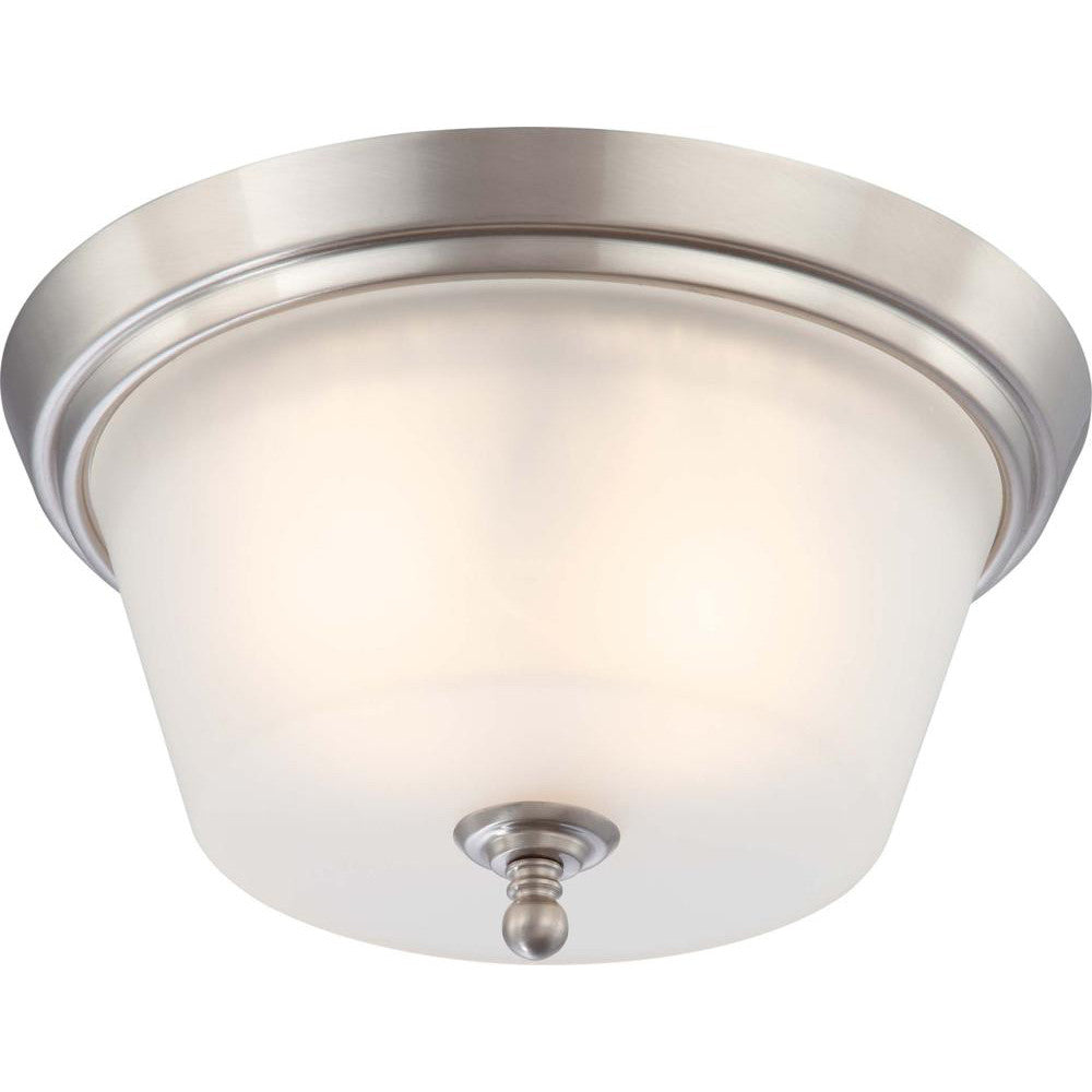 Nuvo Surrey - 2 Light Flush Dome Fixture w/ Frosted Glass