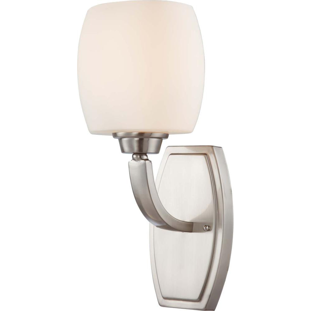 Nuvo Helium - 1 Light Vanity Fixture w/ Satin White Glass