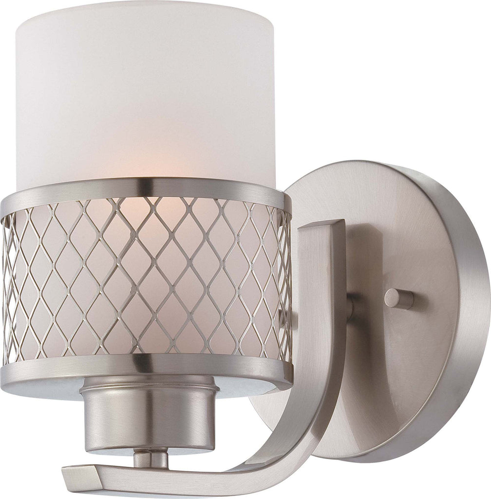 Nuvo Fusion - 1 Light Vanity Fixture w/ Frosted Glass