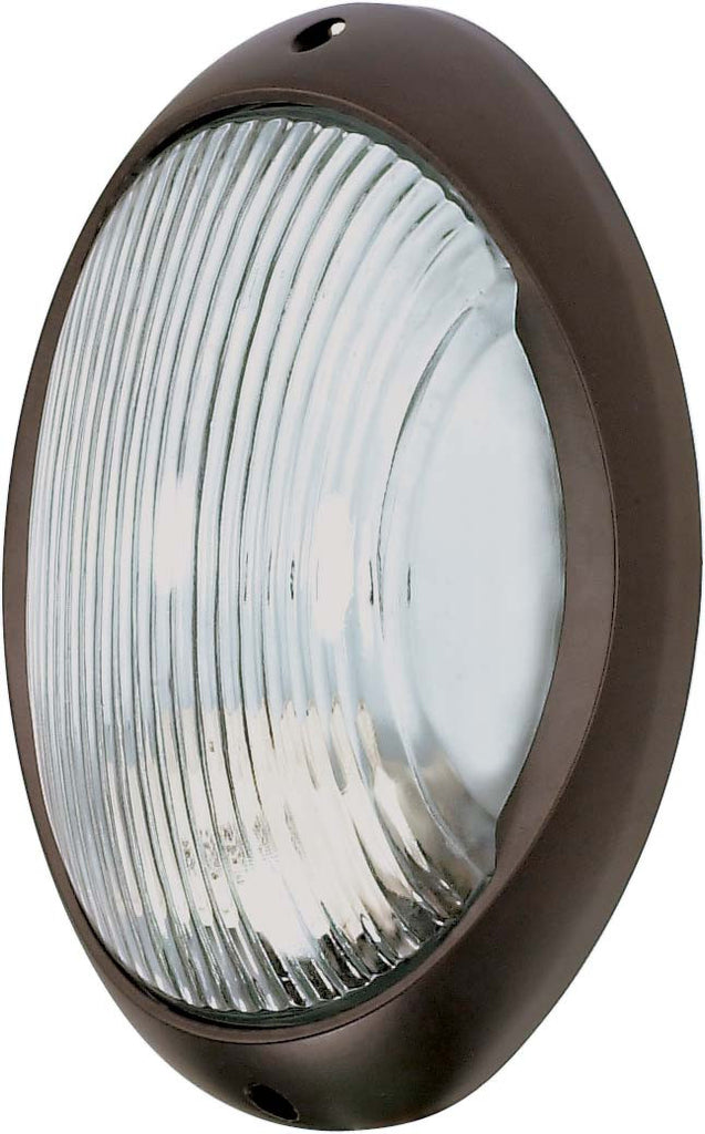 Nuvo 1-Light 11" Large Oval Die Cast Bulkhead w/ Architiectural Bronze Finish
