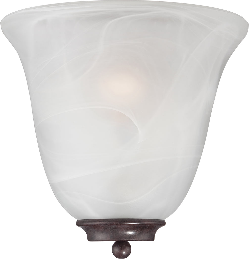 Empire - 1 Light Wall Sconce - Old Bronze w/ Alabaster Glass