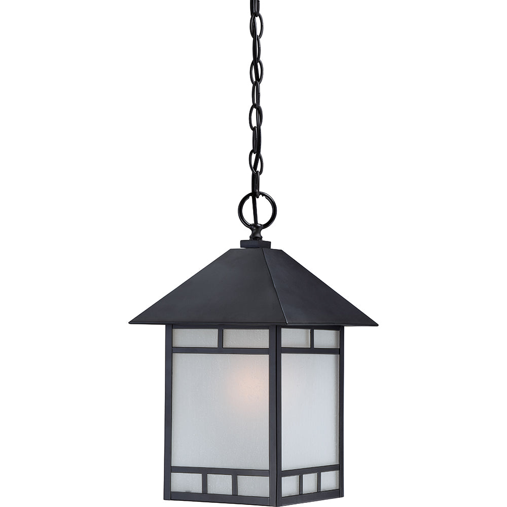 Drexel 1 LT Outdoor Hanging Fixture w/ Frosted Seed Glass
