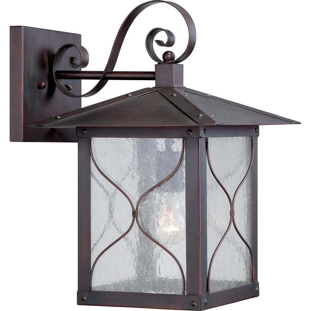 Vega 1 LT 11" Outdoor Wall Fixture w/ Clear Seed Glass