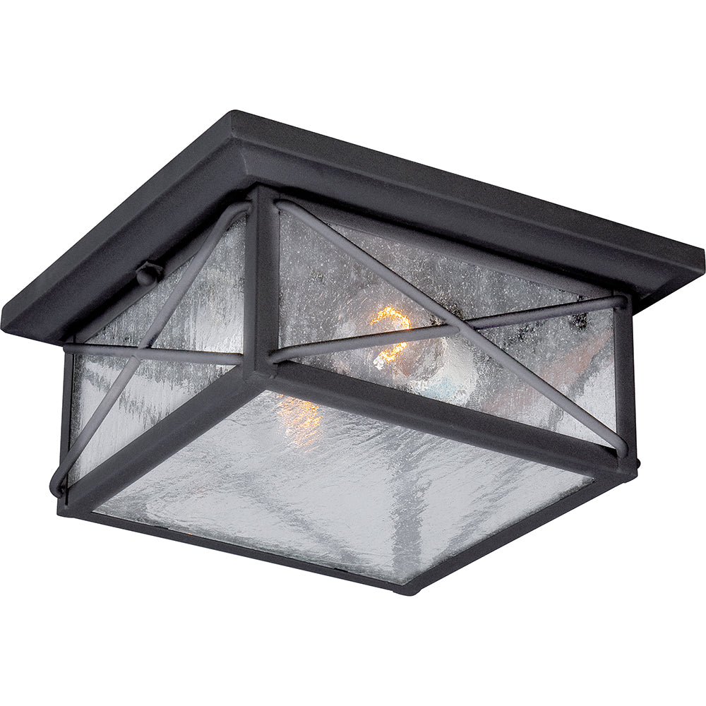 Wingate 2 LT Outdoor Flush Fixture w/ Clear Seed Glass