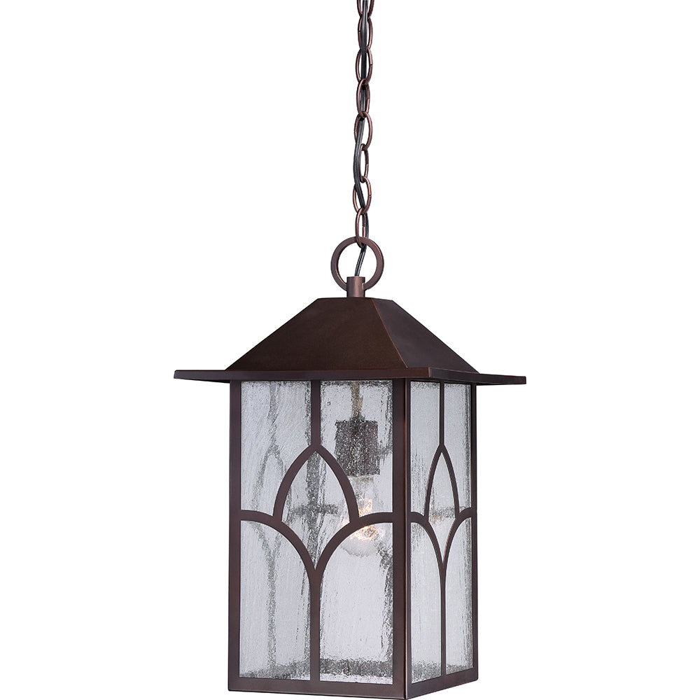 Stanton 1 LT Outdoor Hanging Fixture w/ Clear Seed Glass