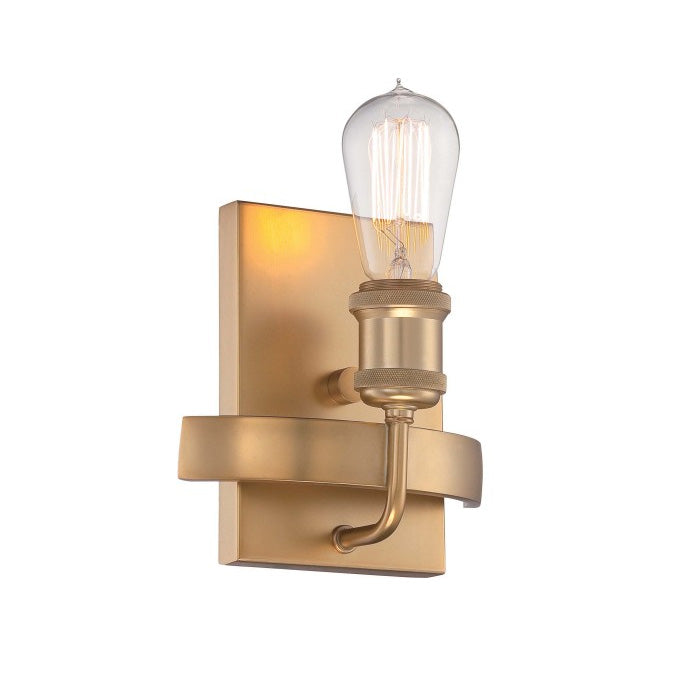 Nuvo Lighting Natural Brass Paxton 1 Light Wall Sconce