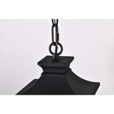Jasper Outdoor 12-in Hanging Light Matte Black Finish w/ Clear Glass_4