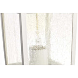 Cove Neck Large 16-in Post Light Lantern White Finish w/ Clear Seeded Glass_4