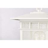 Cove Neck Outdoor 14-in Post Light Lantern White Finish w/ Clear Seeded Glass_2