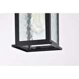 Stillwell Outdoor 14-in Hanging Light Matte Black Finish w/ Clear Water Glass_5