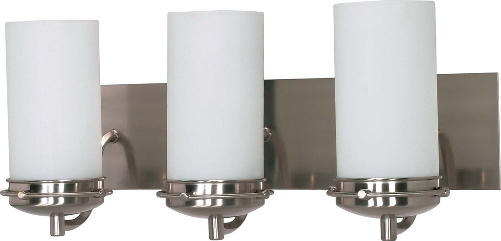 Nuvo Polaris - 3 Light - 21 inch - Vanity - w/ Satin Frosted Glass Shades