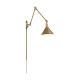 Delancey Swing Arm Lamp Burnished Brass w/ Switch 120v_1