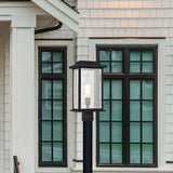 Sullivan Outdoor 17-in Post Light Lantern Matte Black Finish w/ Clear Glass_5