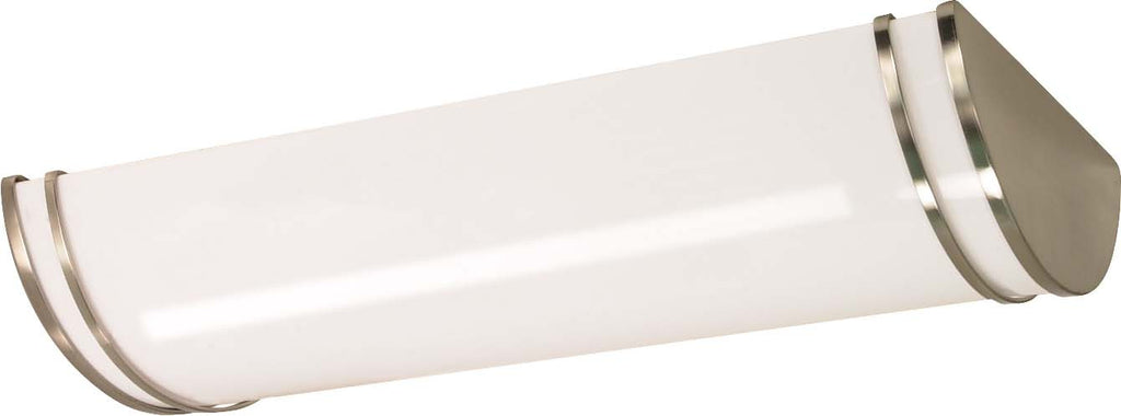 Nuvo Glamour 3-Light 25" Ceiling Fluorescent in Brushed Nickel Finish