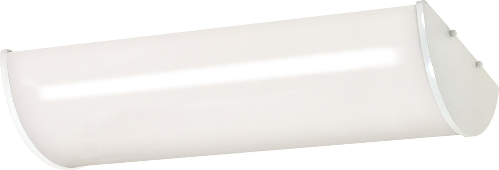 Nuvo 3-Light 17w T8 25" Linear Flush Mount Ceiling Light in White Finish