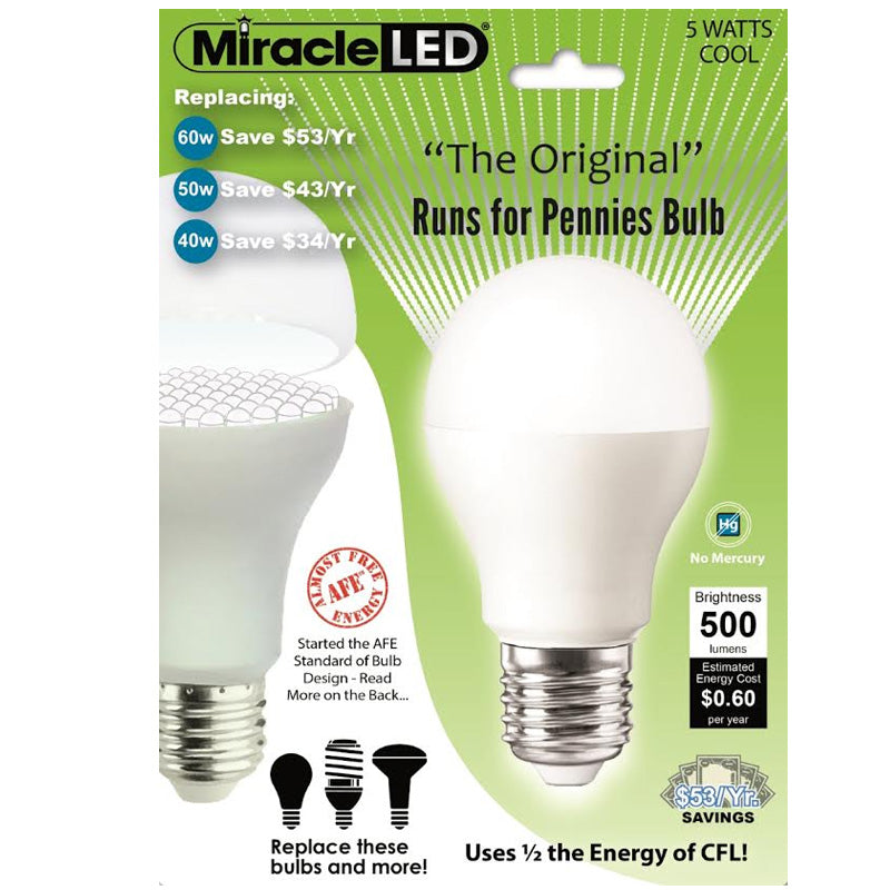 Miracle LED Ulta SAVER 2w 120v Cool White E26 PAR20 General Purpose LED Light Bulb