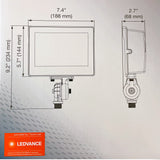 Sylvania LED Floodlight - 15W 3 CCT Selectable Dimmable Bronze Finish Wide Flood_2