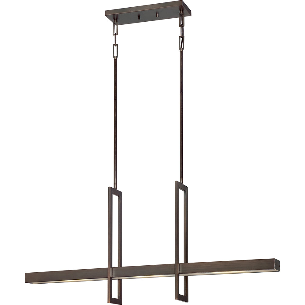 Frame - 3 Module Island LED Pendant w/ Frosted Glass