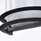 LED Rectangular Bulk Head Fixture Black Finish w/ White Glass_2