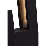 Raven LED Outdoor Sconce 10-in Textured Matte Black Finish 8ws 3000K_1