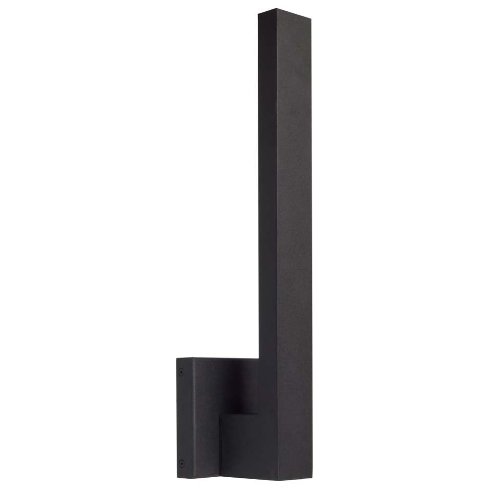Raven LED Outdoor Sconce 18-in Textured Matte Black Finish 15ws 3000K