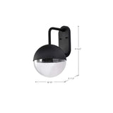 Atmosphere 10W LED Large Wall Lantern Matte Black w/ Clear Seeded Glass_2