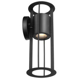 Continuum 10W LED Small Wall Lantern Matte Black Finish - BulbAmerica