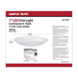 7-in LED Disk-Light 3000K 6 Unit Contractor Pack White Finish_4