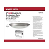 7-in LED Disk-Light 5000K 6 Unit Contractor Pack Brushed Nickel Finish_2