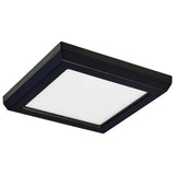 9w 5in. Square LED Flush Mount CCT Selectable with Black Finish - BulbAmerica