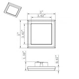 9w 5in. Square LED Flush Mount CCT Selectable with Black Finish_2