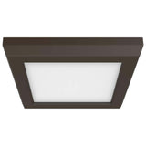 9w 5in. Square LED Flush Mount CCT Selectable with Bronze Finish