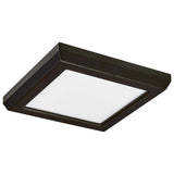 9w 5in. Square LED Flush Mount CCT Selectable with Bronze Finish - BulbAmerica