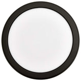 11w 7in. Round LED Flush Mount CCT Selectable with Black Finish_1