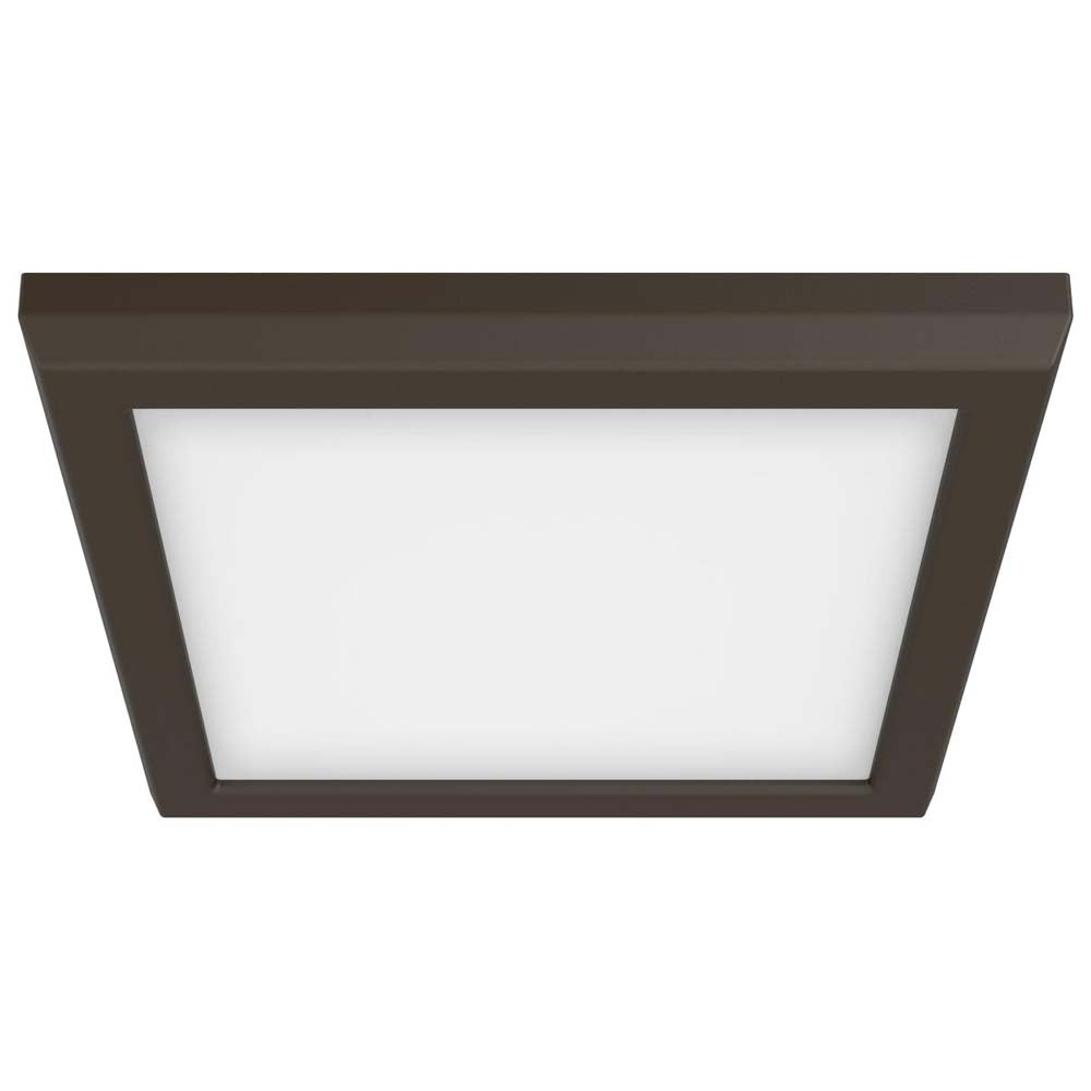 11w 7in. Square LED Flush Mount CCT Selectable with Bronze Finish