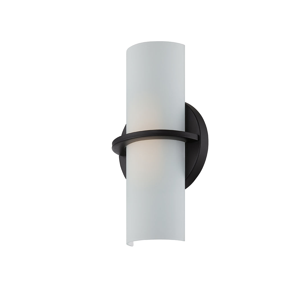 Nuvo Tucker 10w 6" LED Wall Sconce w/ Etched Opal Glass in Aged Bronze Finish