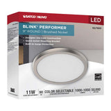 Blink Performer 11w 9-in LED Round Downlight 5 CCT Tunable Brushed Nickel Finish_3