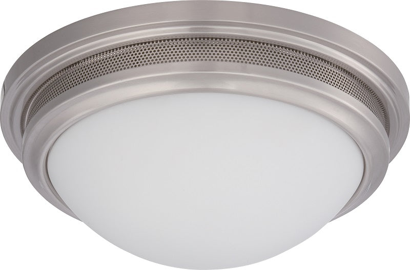 Nuvo Corry 16w 13.25" LED Flush Fixture w/ Frosted Glass in Brushed Nickel