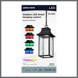Austen 10w Smart Outdoor Hanging Light Starfish RGBTW CCT in Black Finish_1