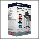 Austen 10w Smart Outdoor Wall Light Starfish RGBTW CCT in Black Finish_5