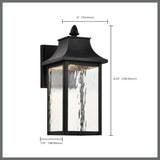 Austen 10w Smart Outdoor Wall Light Starfish RGBTW CCT in Black Finish_6