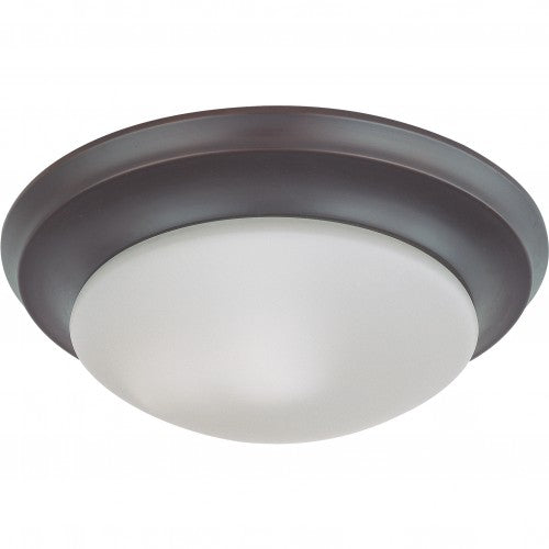 Nuvo 62-787 18W LED 12 in Dimmable Mahogany Bronze Ceiling Flush Mount Fixture