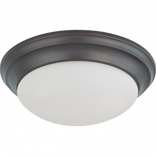 Nuvo 62-789 24W LED 14 in Dimmable Mahogany Bronze Ceiling Flush Mount Fixture