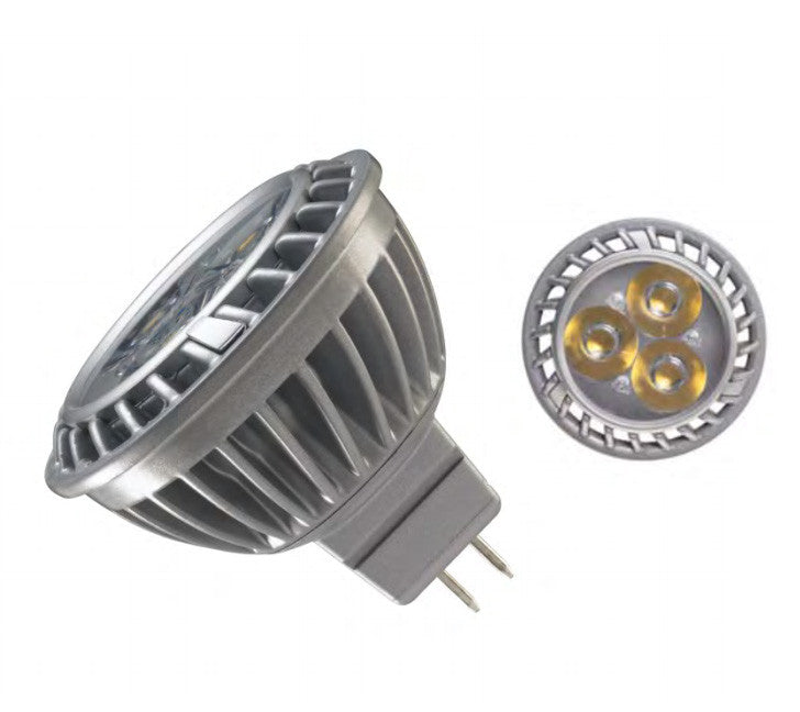 Ge 4.5w 12v 3000k MR16 Silver LED Light Bulb