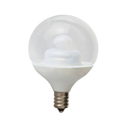 GE 1.8W E12 Candelbra Base Clear Globe G16.5 LED Light Bulb