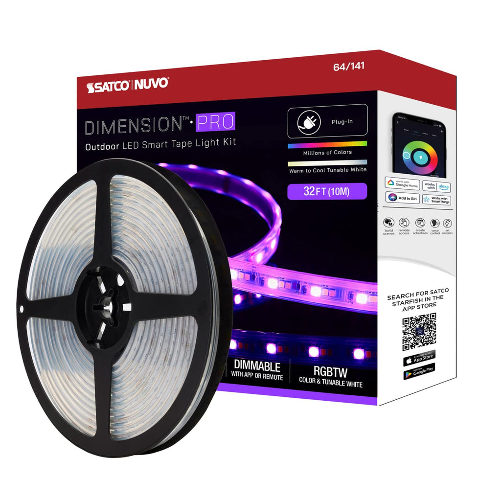 32-ft Starfish Tape RGBTW-Ho IP65 Plug 68w 24v