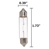 10 Pk - Osram 10W 12V 6411 891.361 SV8.5/8 Festoon Incandescent Bulb - BulbAmerica