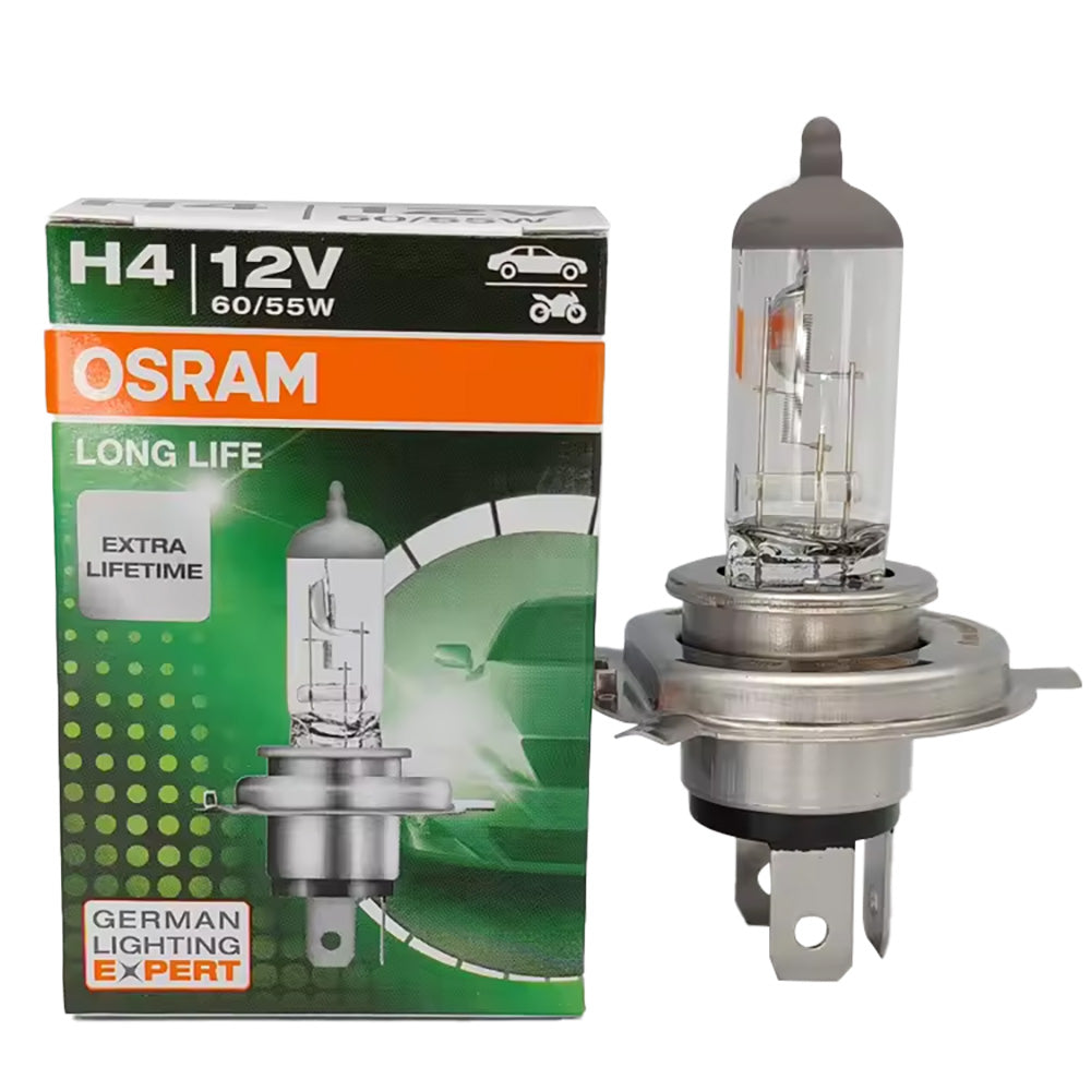 OSRAM H4 60/55W 12V - 64193L - Long Life High Performance Halogen Bulb